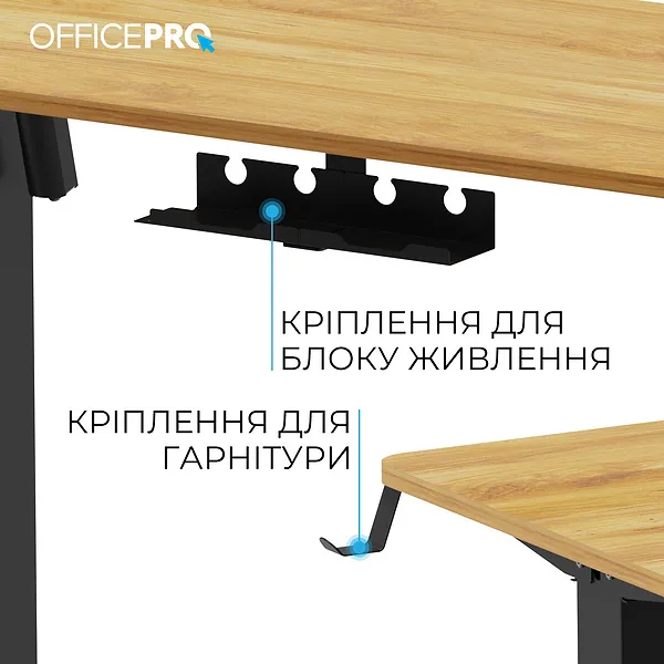 Внешний вид Стол компьютерный OFFICEPRO ODE1260LW Light Wood/Black