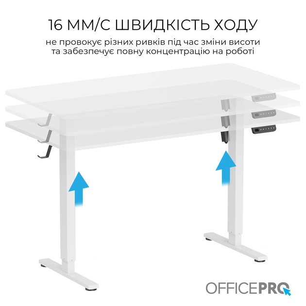 Покупка Комп'ютерний стіл OFFICEPRO White (ODE1470W)