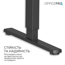 Комп'ютерний стіл OFFICEPRO White/Black (ODE1470WB)