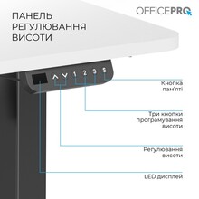 Комп'ютерний стіл OFFICEPRO White/Black (ODE1470WB)