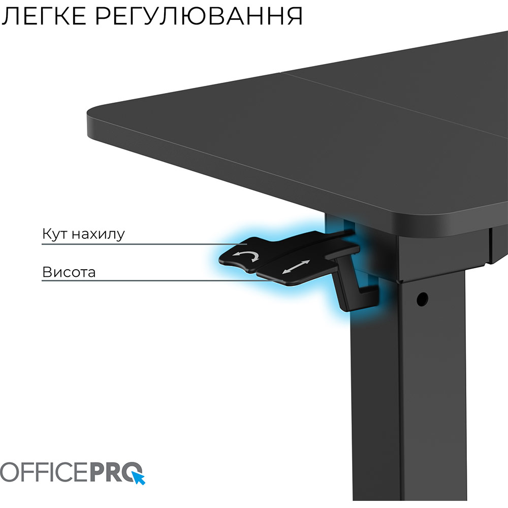 Компьютерный стол OfficePro ODM320B Black Глубина 400
