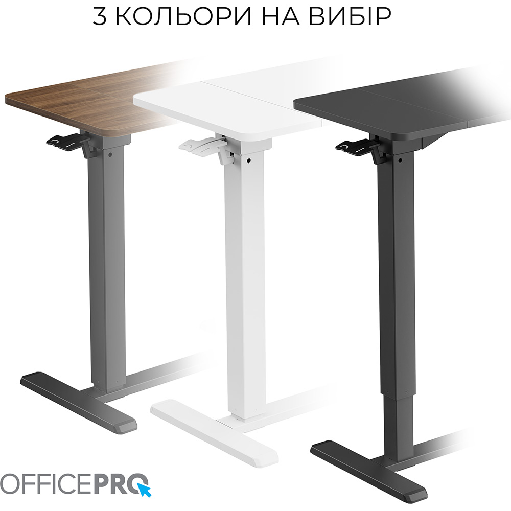 В Фокстрот Компьютерный стол OfficePro ODM320DW Dark Wood/Black