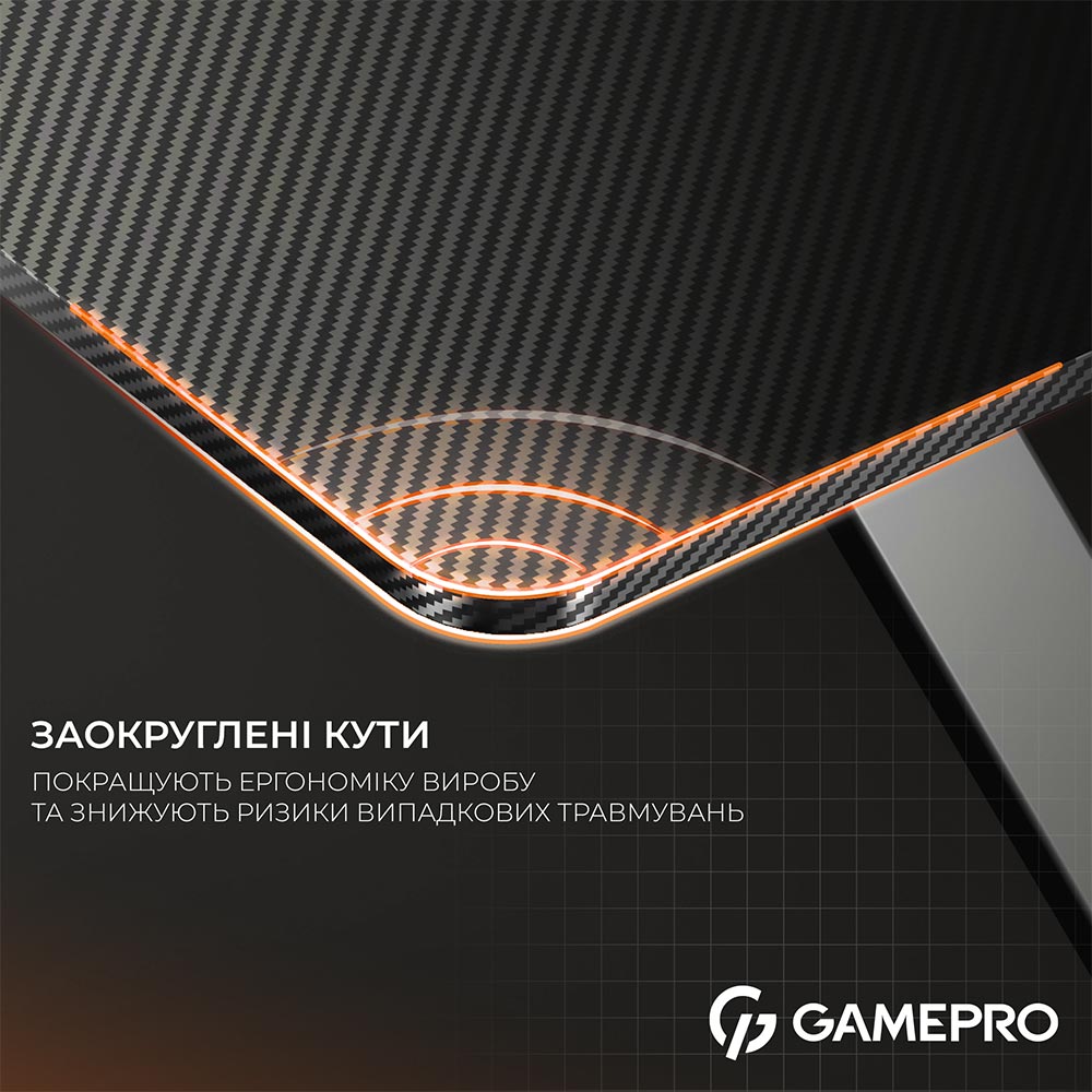 Стіл GAMEPRO GD212B Black Стіл GAMEPRO GD212B Black Глибина 600