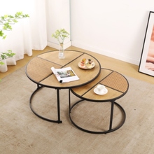 Комплект журнальних столиків SPECIAL4YOU Geneva 2 шт Beige (E7412)