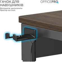 Компьютерный стол OfficePro SD137DW Dark Wood/Black