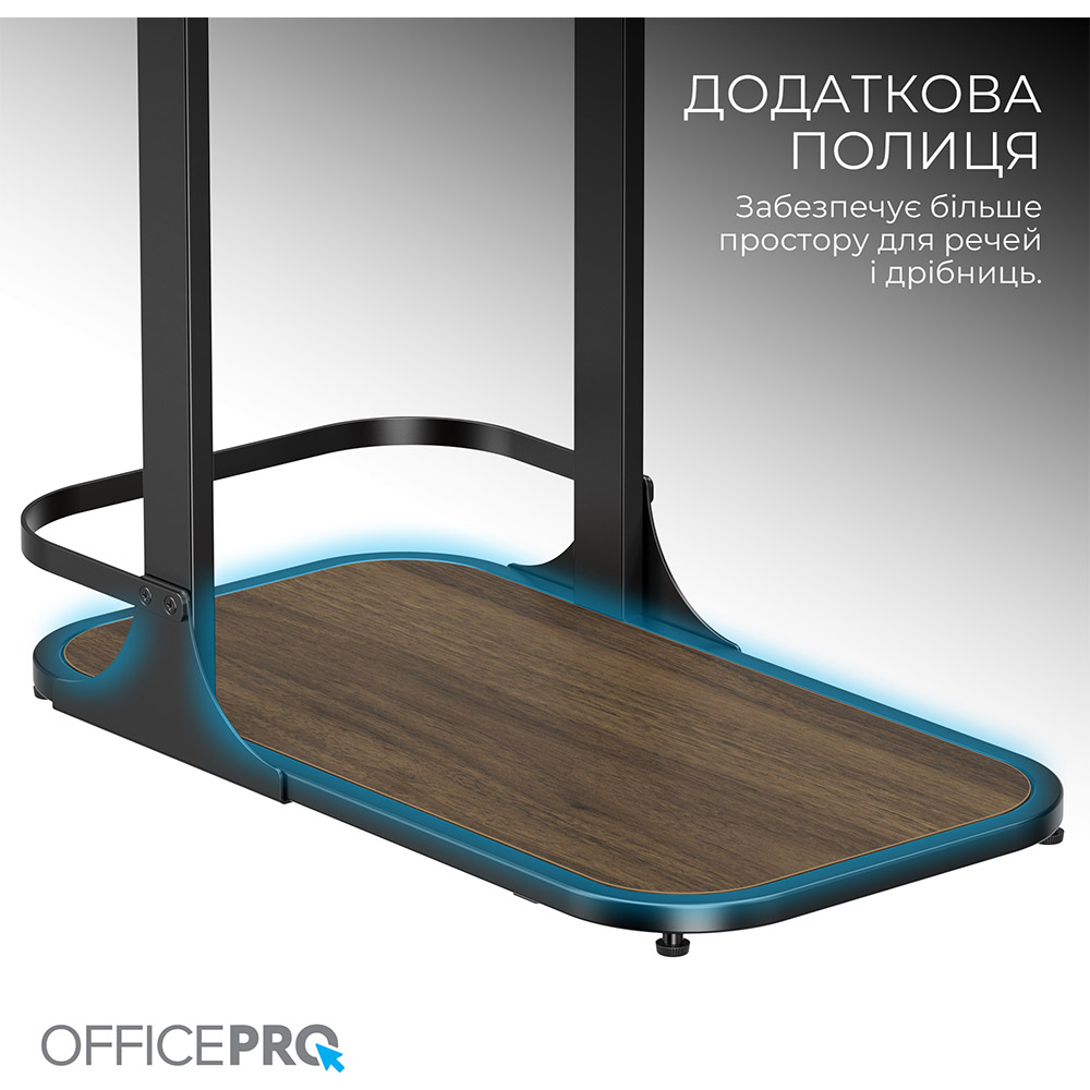 Внешний вид Компьютерный стол OfficePro SD137DW Dark Wood/Black