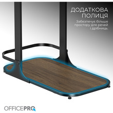 Компьютерный стол OfficePro SD137DW Dark Wood/Black