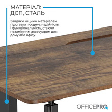 Компьютерный стол OFFICEPRO ODE1575DW Dark Wood/Black