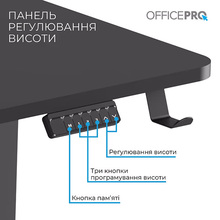 Компьютерный стол OFFICEPRO ODE1575B Black