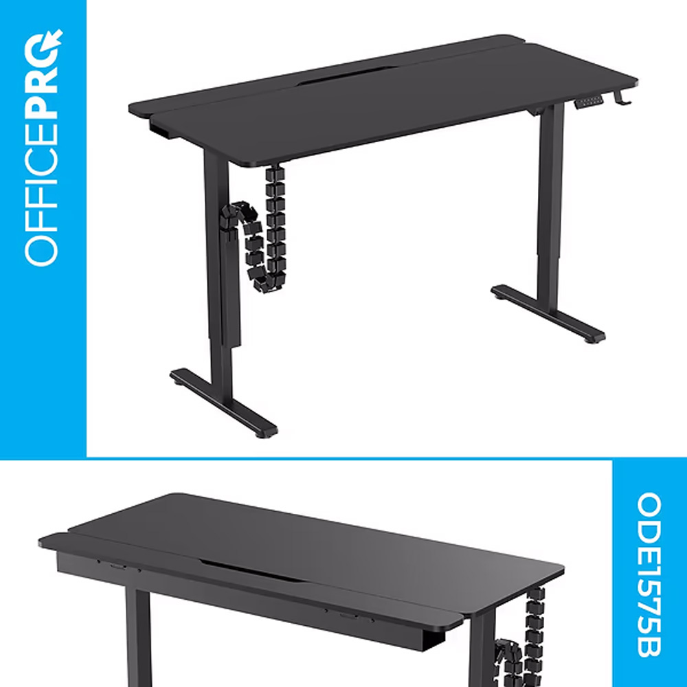 Компьютерный стол OFFICEPRO ODE1575B Black Высота 1180