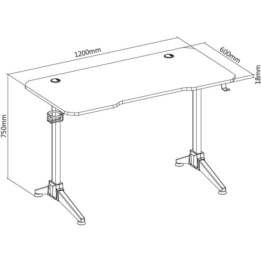 В интернет магазине Стол компьютерный 2E GAMING OTOROSHI чорний