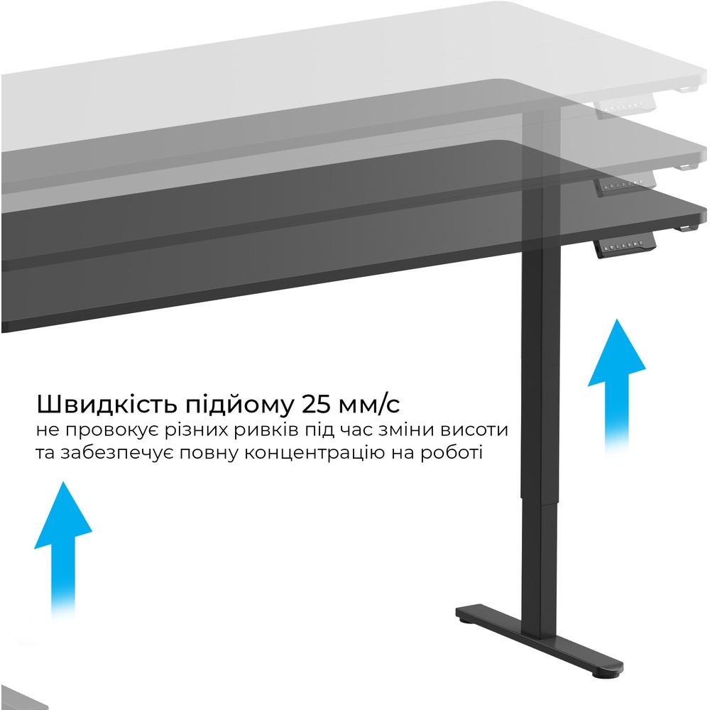 Фото Компьютерный стол OFFICEPRO Black (ODE1880B)