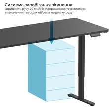 Компьютерный стол OFFICEPRO Black (ODE1880B)