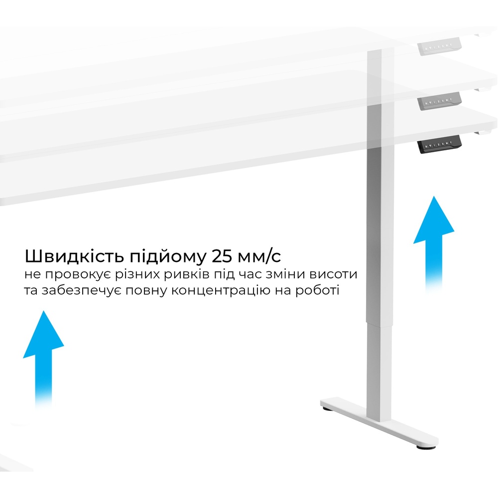 Компьютерный стол OFFICEPRO White (ODE1880W) Глубина 800