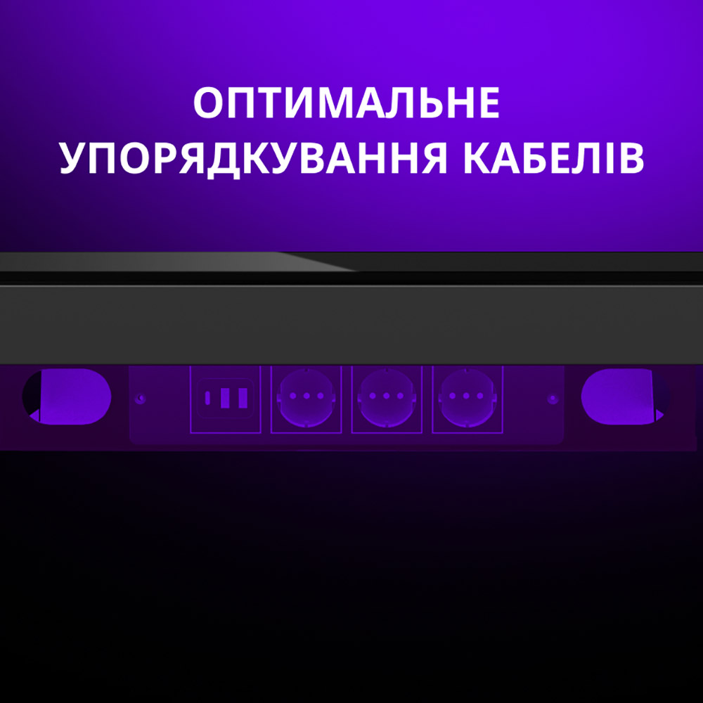 В Украине Компьютерный стол LORGAR PRO 80W Wood Black (LRG-DP80W)