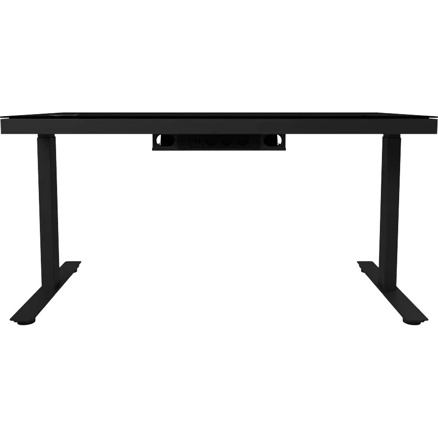 Внешний вид Компьютерный стол LORGAR PRO 80G Glass Black (LRG-DP80G)