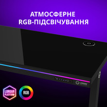 Компьютерный стол LORGAR PRO 80G Glass Black (LRG-DP80G)