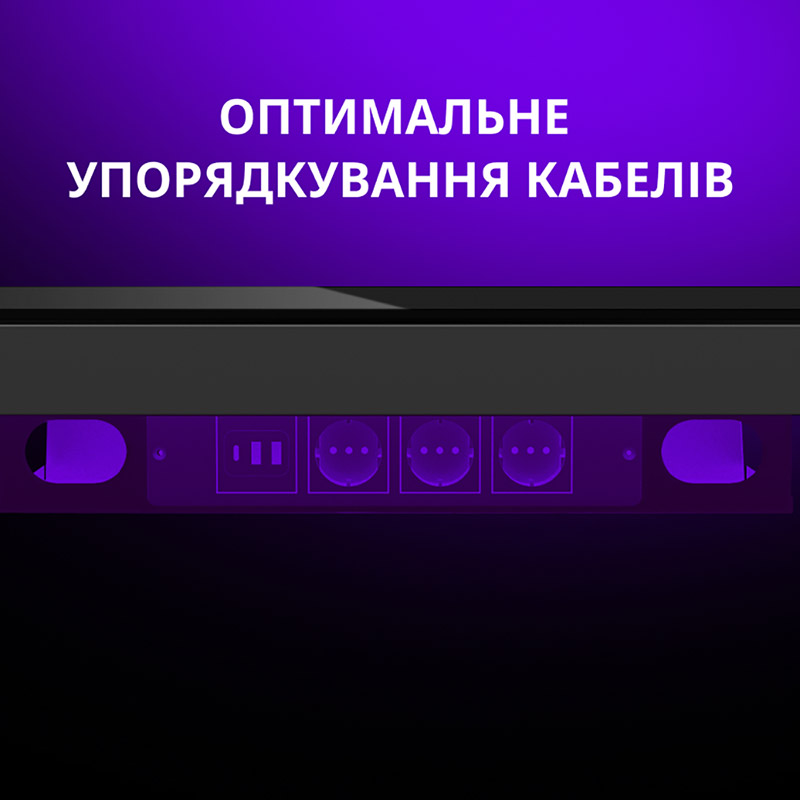 Фото 14 Компьютерный стол LORGAR PRO 80G Glass Black (LRG-DP80G)