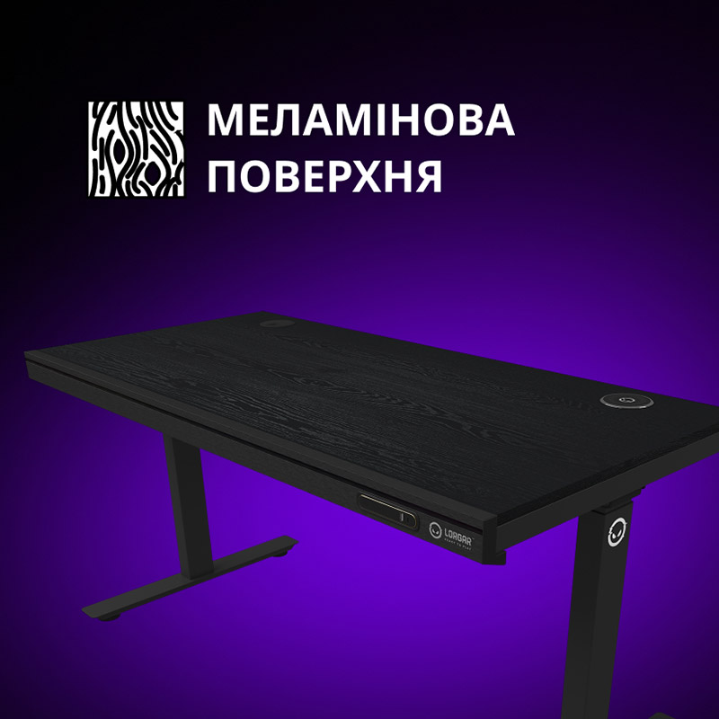 Покупка Компьютерный стол LORGAR PRO 80G Glass Black (LRG-DP80G)