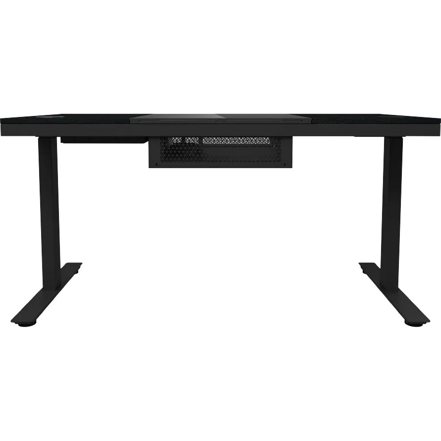 Компьютерный стол LORGAR ELITE 90G Glass Black (LRG-DE90G) Глубина 680