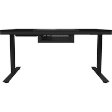 Компьютерный стол LORGAR ELITE 90G Glass Black (LRG-DE90G)