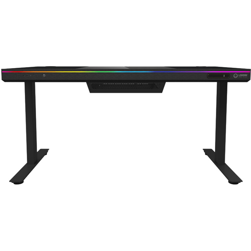 Компьютерный стол LORGAR ELITE 90G Glass Black (LRG-DE90G) Глубина 680