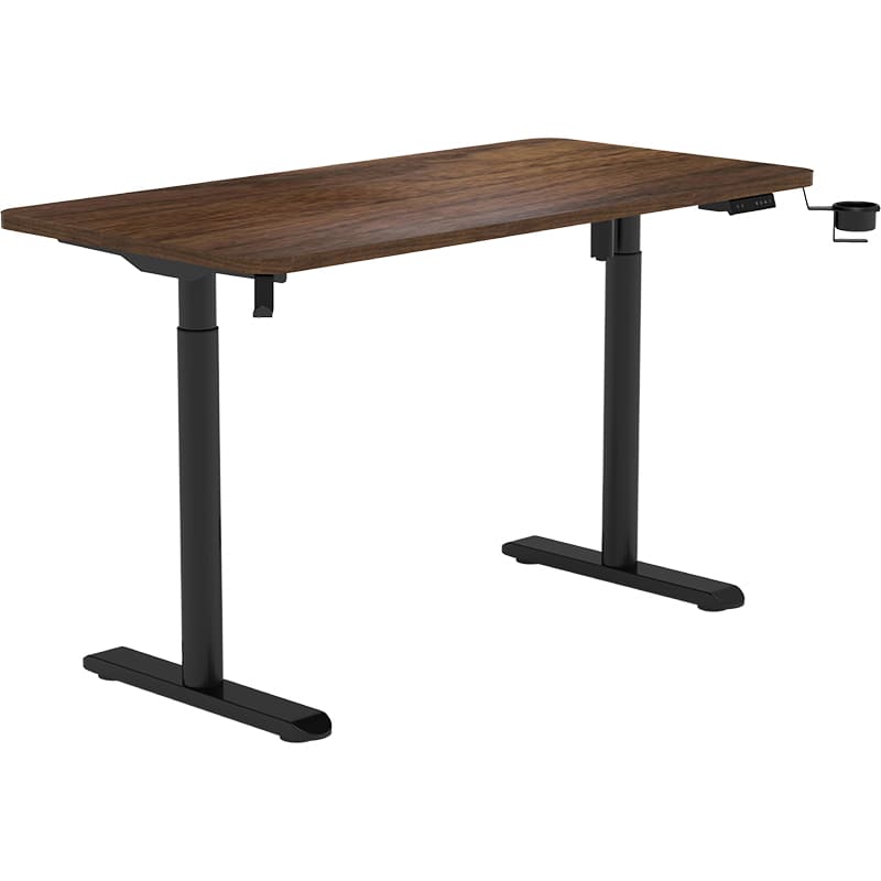 Стол SIHOO D05 Walnut/Black (D05-104/D05-107)