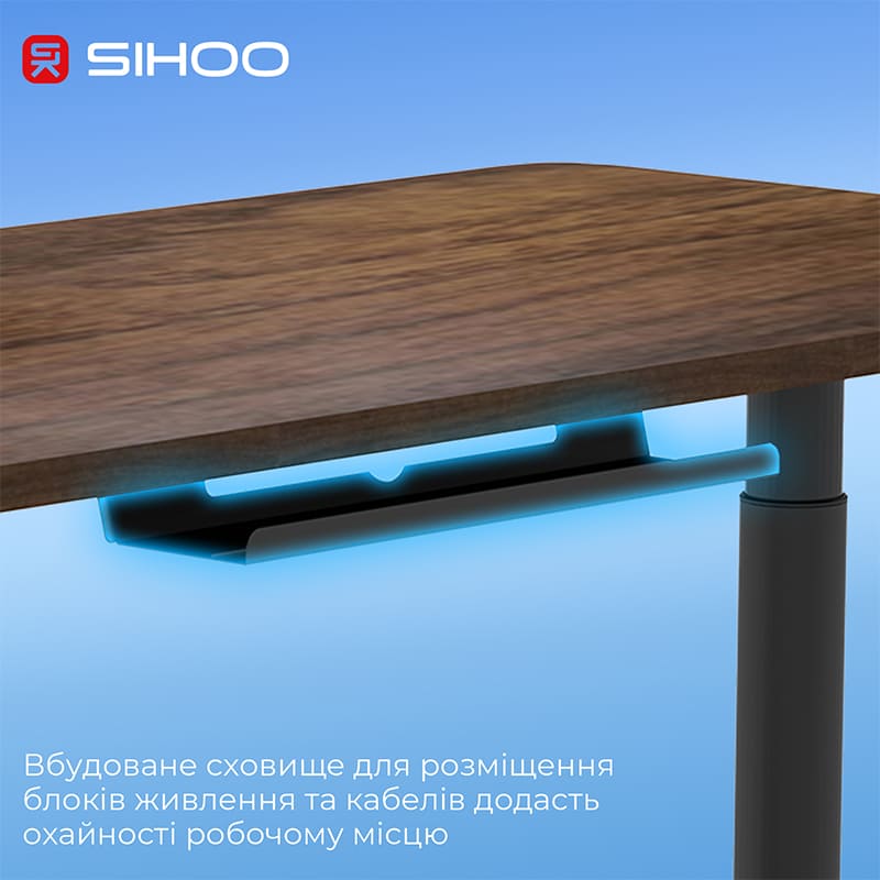В интернет магазине Стол SIHOO D05 Walnut/Black (D05-104/D05-107)