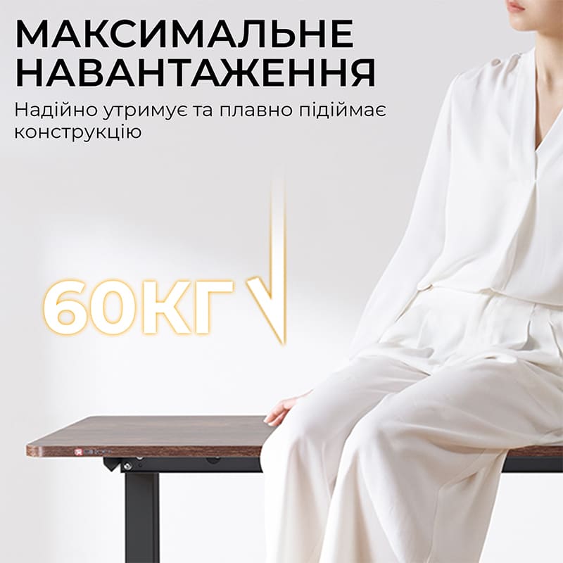 Фото Стол SIHOO D03 Walnut/Black (D03-104/D03-108)