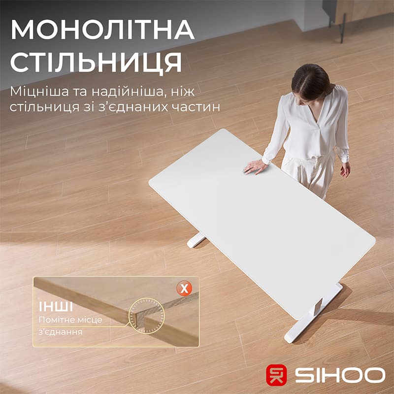 В интернет магазине Стол SIHOO D03 White (D03-106/D03-107)