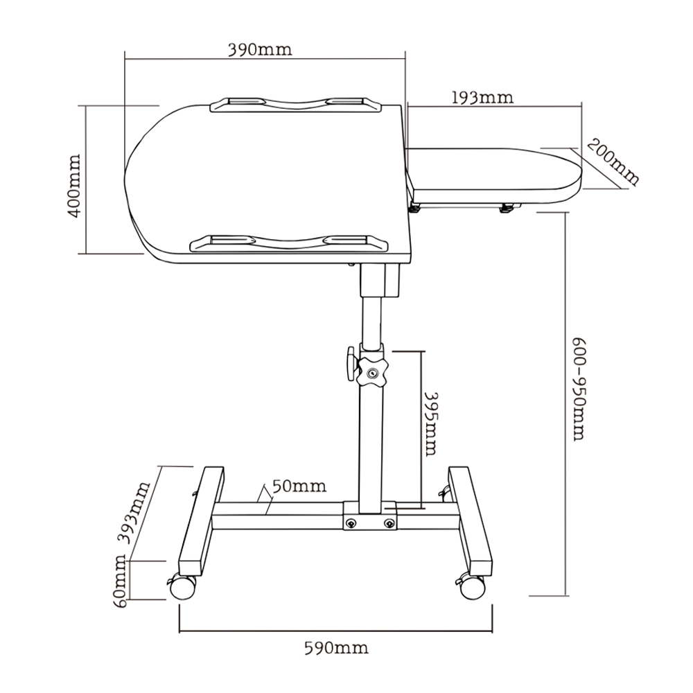 Фото Компьютерный стол ITECH White/Wood (TS-10)