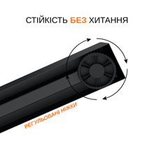 Компьютерный стол ITECH Black (MT12BB)