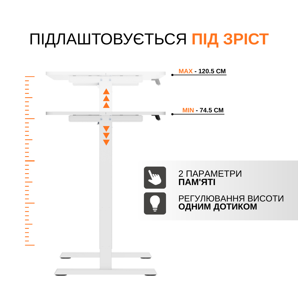 Фото Компьютерный стол ITECH White (MT12BW)