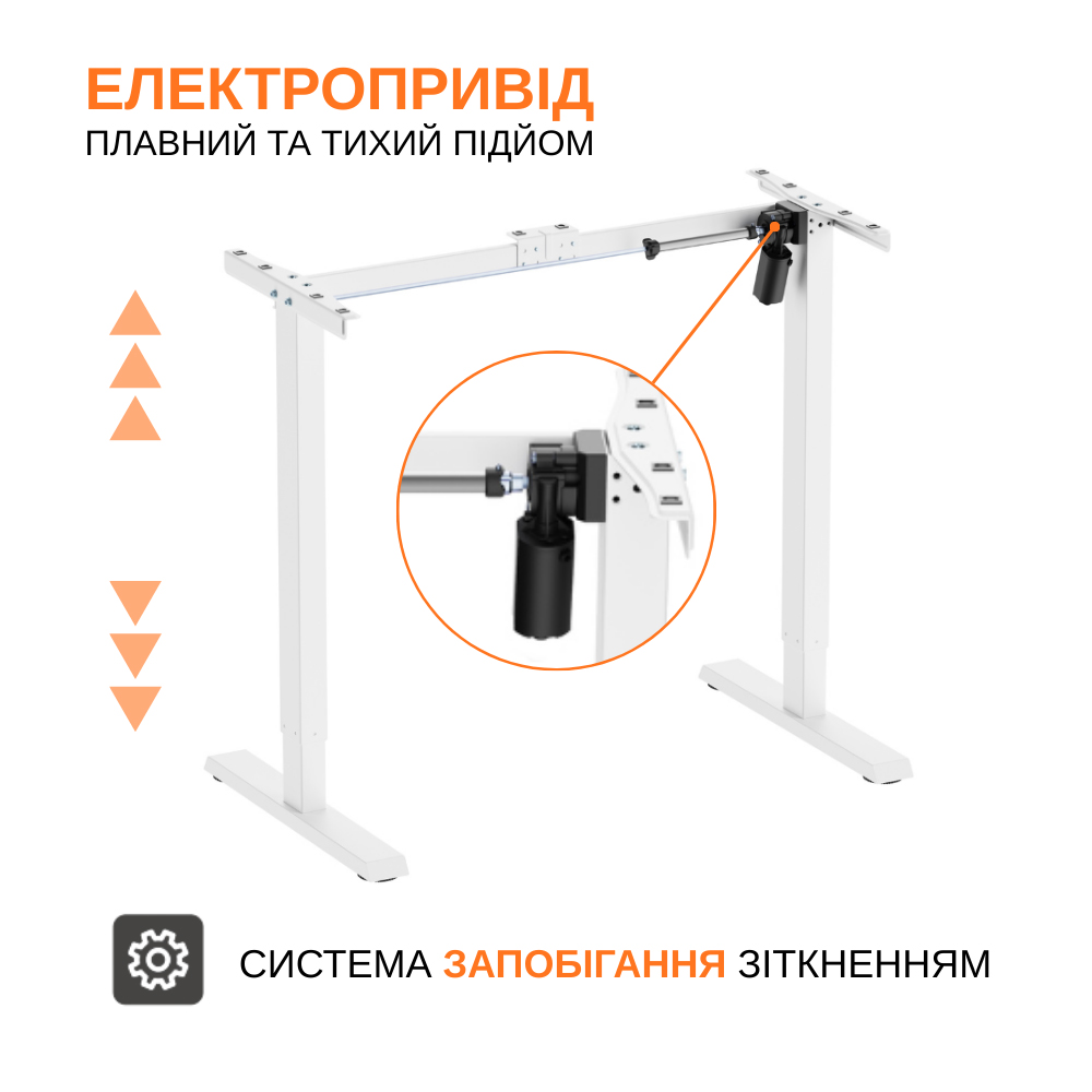 Изображение Компьютерный стол ITECH White (MT12BW)