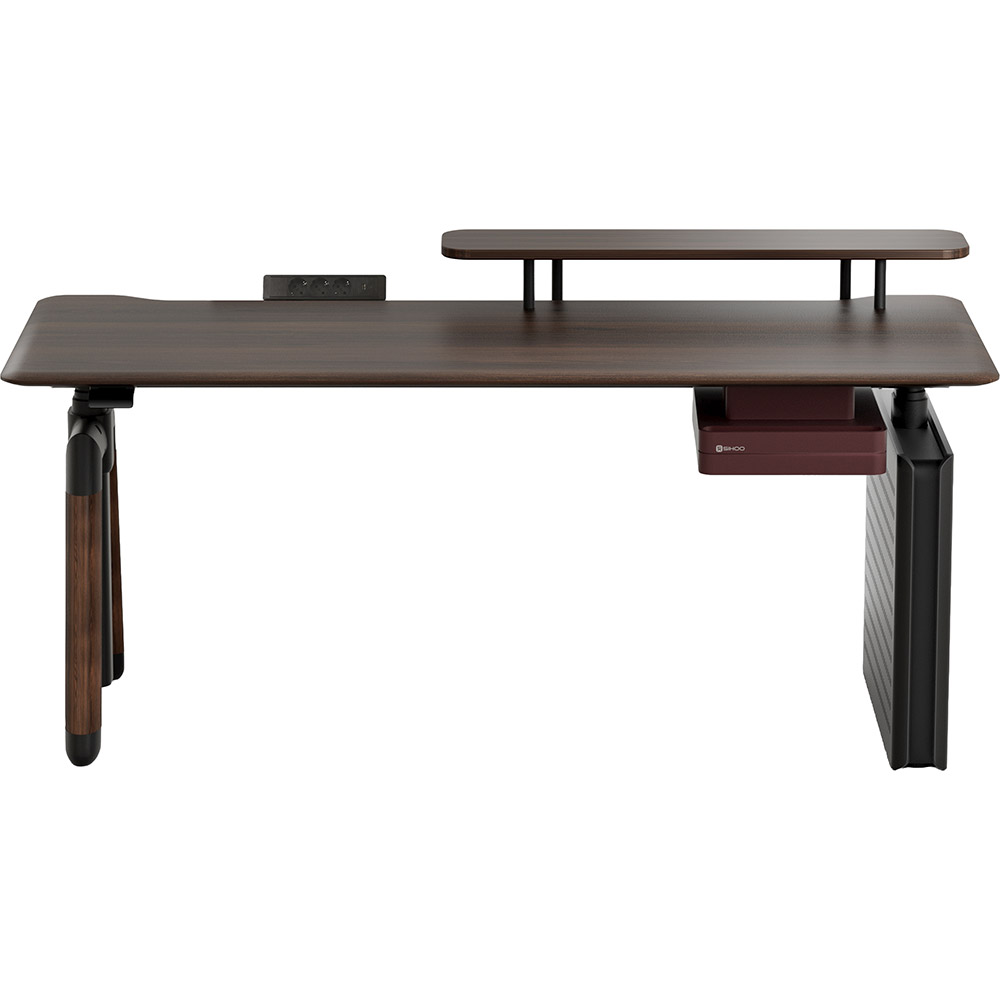 Компьютерній стол SIHOO D07 1.6m Walnut Black (D07B-101/D07J-101-AB)