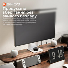 Компьютерній стол SIHOO D07 1.6m Walnut Black (D07B-101/D07J-101-AB)