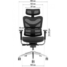 Кресло GT RACER X-782 Black (W-21)