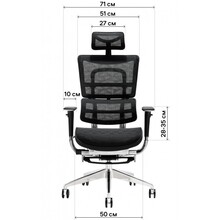 Крісло GT RACER X-801L Bright Grey (W-20 B-40)