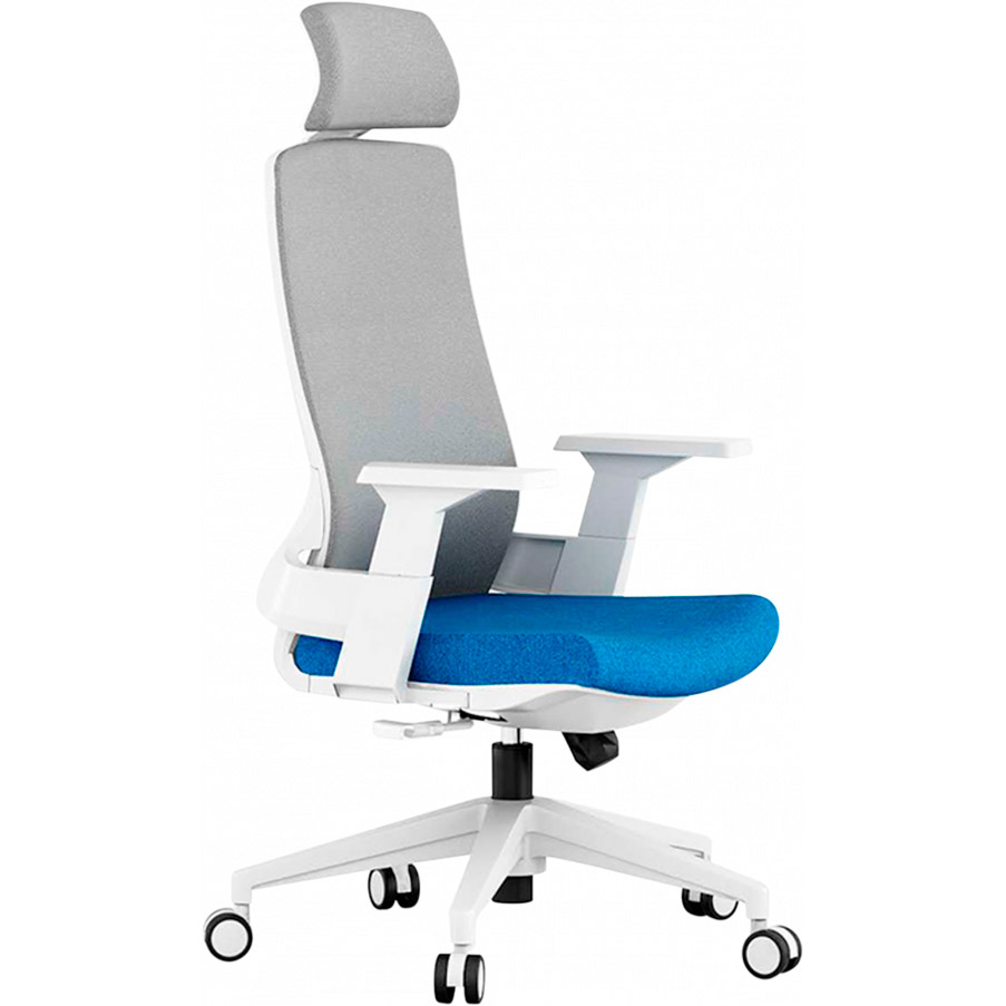 

Кресло GT RACER X-W82 White/Blue/Gray, X-W82 White/Blue/Gray