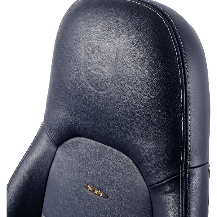 Кресло NOBLECHAIRS ICON Real Leather Midnight Blue/Graphite (NBL-ICN-RL-MBG) Тип для геймера