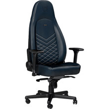 Кресло NOBLECHAIRS ICON Real Leather Midnight Blue/Graphite (NBL-ICN-RL-MBG)