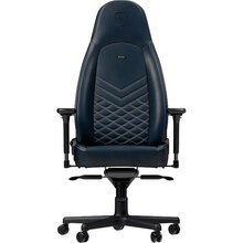 Кресло NOBLECHAIRS ICON Real Leather Midnight Blue/Graphite (NBL-ICN-RL-MBG)