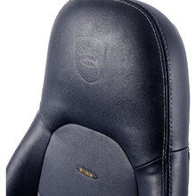 Кресло NOBLECHAIRS ICON Real Leather Midnight Blue/Graphite (NBL-ICN-RL-MBG)