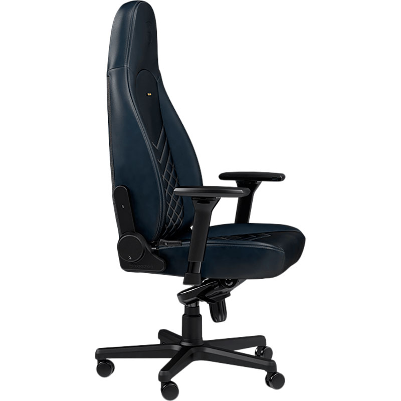 Изображение Кресло NOBLECHAIRS ICON Real Leather Midnight Blue/Graphite (NBL-ICN-RL-MBG)