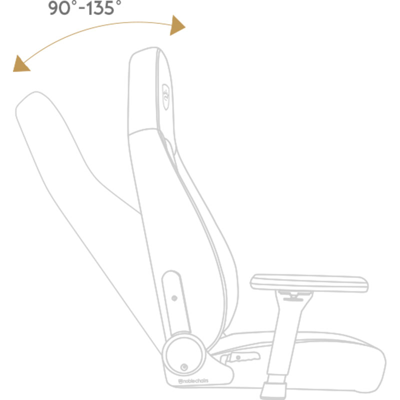 Фото Крісло NOBLECHAIRS ICON Black / Platinum White (NBL-ICN-PU-BPW)