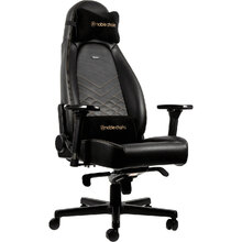 Кресло NOBLECHAIRS ICON Black/Gold (NBL-ICN-PU-GOL)