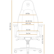 Крісло NOBLECHAIRS ICON Black/Gold (NBL-ICN-PU-GOL)