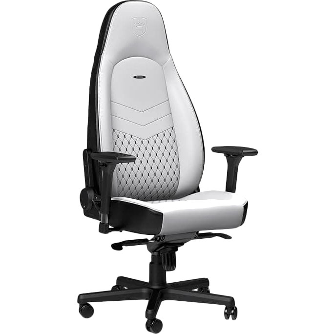 Кресло NOBLECHAIRS ICON White/Black (NBL-ICN-PU-WBK) Материал обивки кожзаменитель