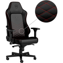 Кресло NOBLECHAIRS HERO Black/Red (NBL-HRO-PU-BRD)