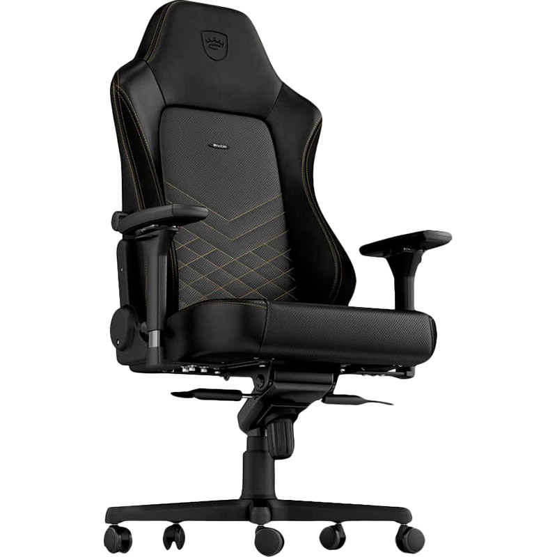 Кресло NOBLECHAIRS HERO Black/Gold (NBL-HRO-PU-GOL) Тип для геймера